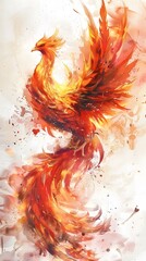 Render transcendent light phoenix background, The phoenix wallpapers are available in hd