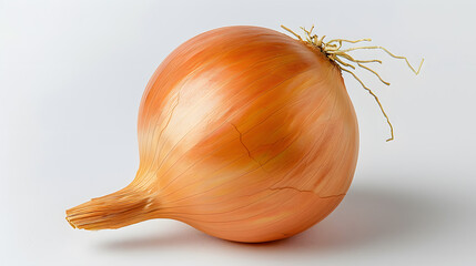 Yellow onion isolated on white background