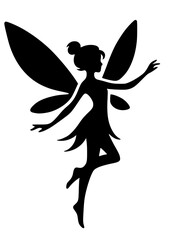 Fairy SVG, Fairy Silhouette Svg, Fairy Clipart, Fairy Cricut, Fairy Vector, Fairies Svg