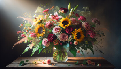 flowers in a vase