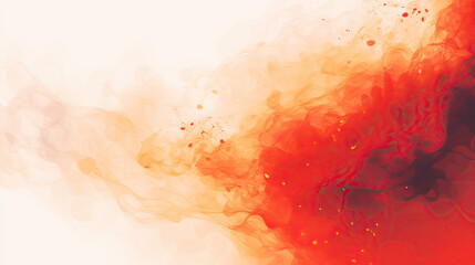 A minimalist abstract background with splashes of fiery colors, symbolizing sparks and embers in a subtle and artistic way Ai Generative - obrazy, fototapety, plakaty
