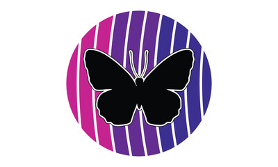 Butterfly Retro Vintage Sunset T-Shirt Design, Inspirational Calligraphy Decorations, Motivational Quotes With Hand Lettering Typography Vector Designs, Hand-Drawn Lettering Phrases, Templates.