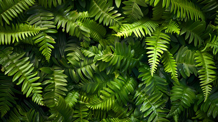 Fototapeta na wymiar fern in the forest , generative ai