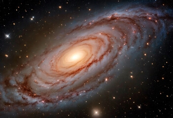 Cosmic Elegance: Spiral Galaxy Resplendence
