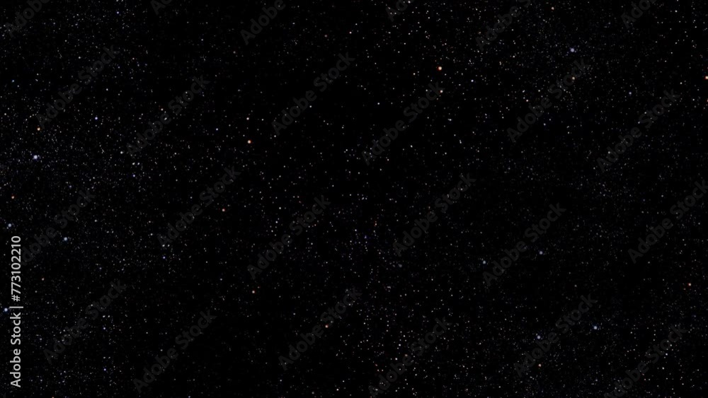 Wall mural night sky moves behind the stars