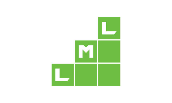 LML initial letter financial logo design vector template. economics, growth, meter, range, profit, loan, graph, finance, benefits, economic, increase, arrow up, grade, grew up, topper, company, scale