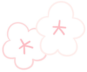 Obraz premium cherry blossoms sakura festival sakura pink line