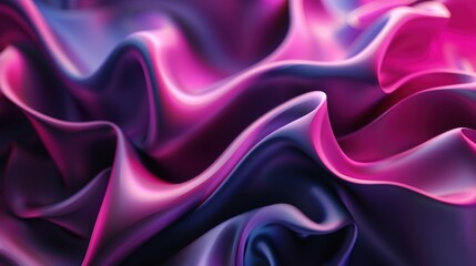 Fototapeta premium Abstract floating shape made of liquid metal. Holographic rainbow object material for graphic design.