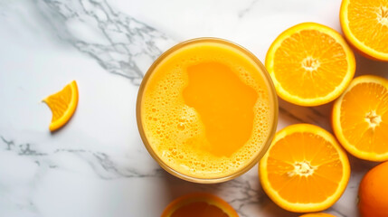 Citrus burst: droplets shimmer, offering the invigorating taste and bright aroma of freshly squeezed oranges. - obrazy, fototapety, plakaty