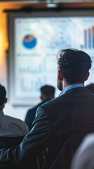 CEO Presents Data to Investors in Business Meeting