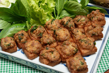 Fried Bread with Minced Pork Spread