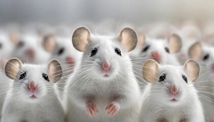 The Melodic Musicians: A Symphony of White Mice With Brown Ears. Generative AI