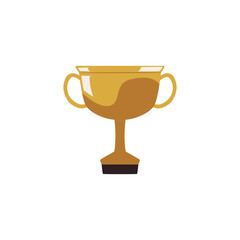 Champion cup vector flat icon, golden sport game championship cup winner prize symbol, best achievement, trophy award