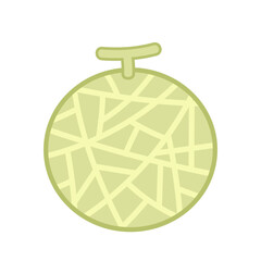 Melon logo vector. melon on white background. © Supakorn