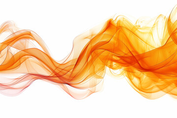 Orange smoke, wave, shape, motion, flowing