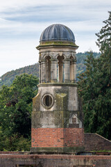 old clock derelict tower
