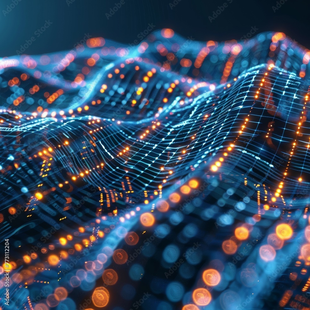 Poster secure your data with advanced cybersecurity measures. protect your digital assets.