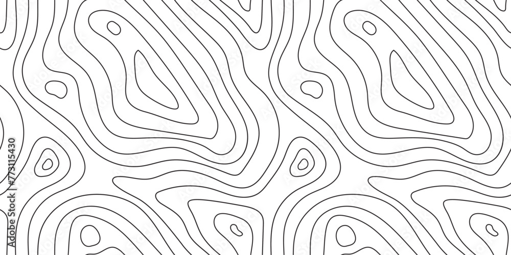 Poster seamless topographic map texture. line topography map contour background, geographic grid. mountain 