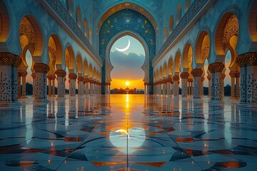 Mosque at the most beautiful time of the day