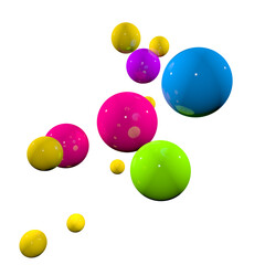 colorful spheres