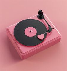 Enter the World of Pink Vintage Vinyl Soundscape