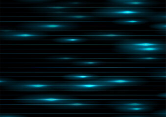 Blue glowing minimal lines abstract futuristic tech background. Vector digital art design - 773121050
