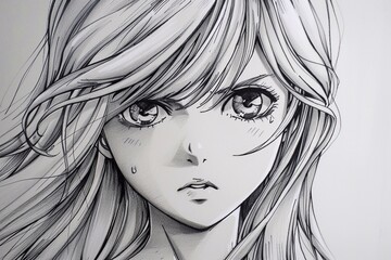 anime style student drawing


