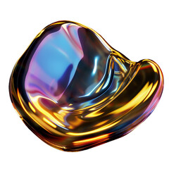 shape liquid iridescent elements for design