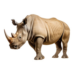 Obraz premium rhino looking isolated on white