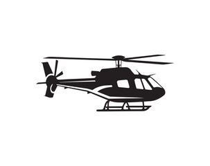 Fototapeta na wymiar Helicopter icon. Vector illustration of helicopter on white background.