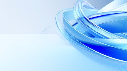 a blue and white swirly object