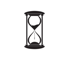 Hourglass icon. Sand clock sign. Sand clock symbol. Flat design style.