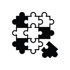 Jigsaw Puzzle vector icon
