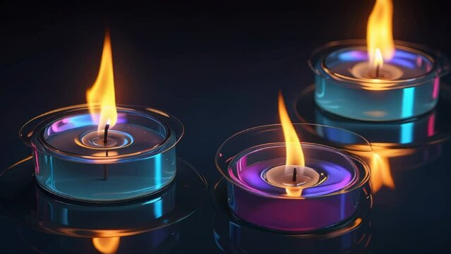 Burning candles 