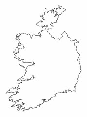 Ireland outline map