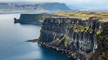 Majestic fjords cutting through Icelandic landscapes