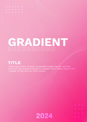 Trendy Pink Gradient Template for Stylish Design Projects