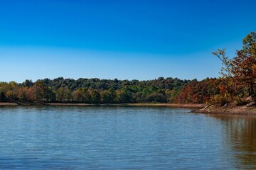 Scenic view of Lake Blythe, Hopkinsville, Kentucky on a sunny day