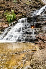 Eternal Flame Falls in Shale Creek Preserve