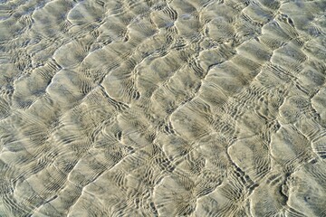 Water ripples at Sinepuxent Bay within Assateague Island National Seashore in Berlin, Maryland.