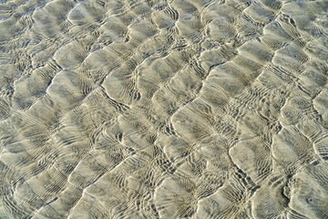 Water ripples at Sinepuxent Bay within Assateague Island National Seashore in Berlin, Maryland.