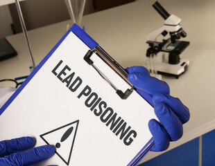 Lead Poisoning is shown using the text
