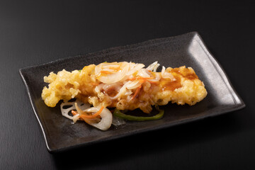 骨取りカレイと野菜の甘酢あん