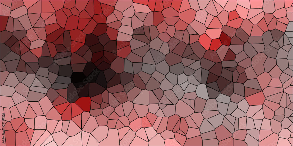 Poster abstract colorful background with triangles. background of crystallized. red with black strock geome