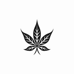 Cannabis vintage logo design vector illustration