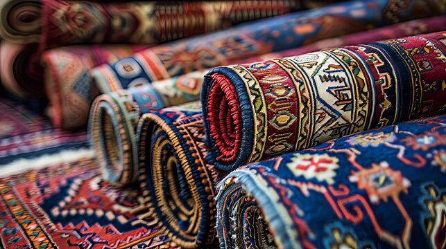 Tebriz carpets showcase intricate designs and vibrant colors, reflecting centuries of artisanal craftsmanship and cultural heritage.