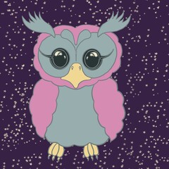 owl on a branch with a gift owl, eagle owl, owl, night owl, booby, night reveler, nocturnal bird, feathered, feathers, wings, flight