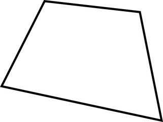 Set of square line shapes. Graphic elements