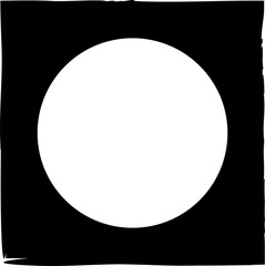 Square brush frames with circle border element