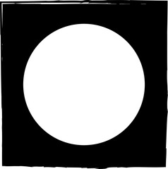 Square brush frames with circle border element